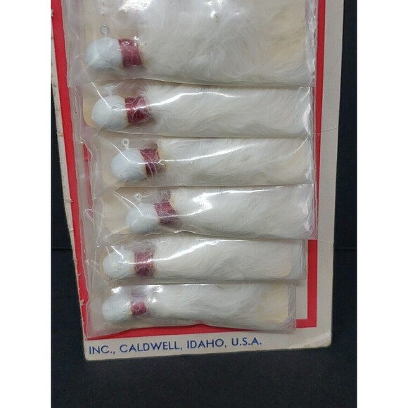 Glen L Evans Little Dogie Jig Fly NOS VTG 1950s On Original Card Display #748 WH - Picture 6 of 12